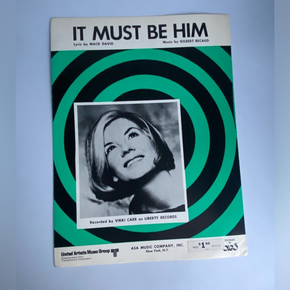 It Must Be Him Vicki Carr Sheet Music